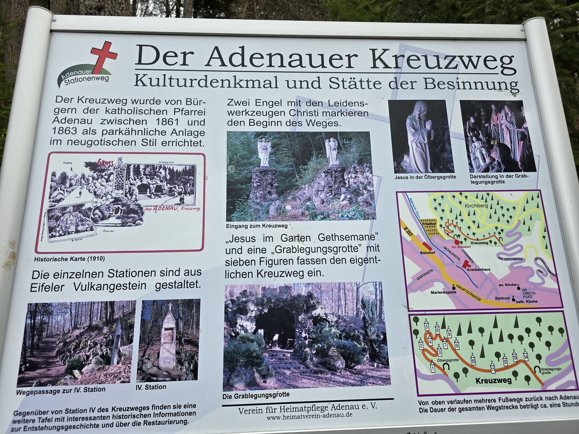 Der neugotische Kreuzweg in Adenau wurde im 19. Jahrhundert von engagierten Bürgern errichtet und wird bis heute von Pilgern begangen. Foto: Manfred Lang/pp/Agentur ProfiPress