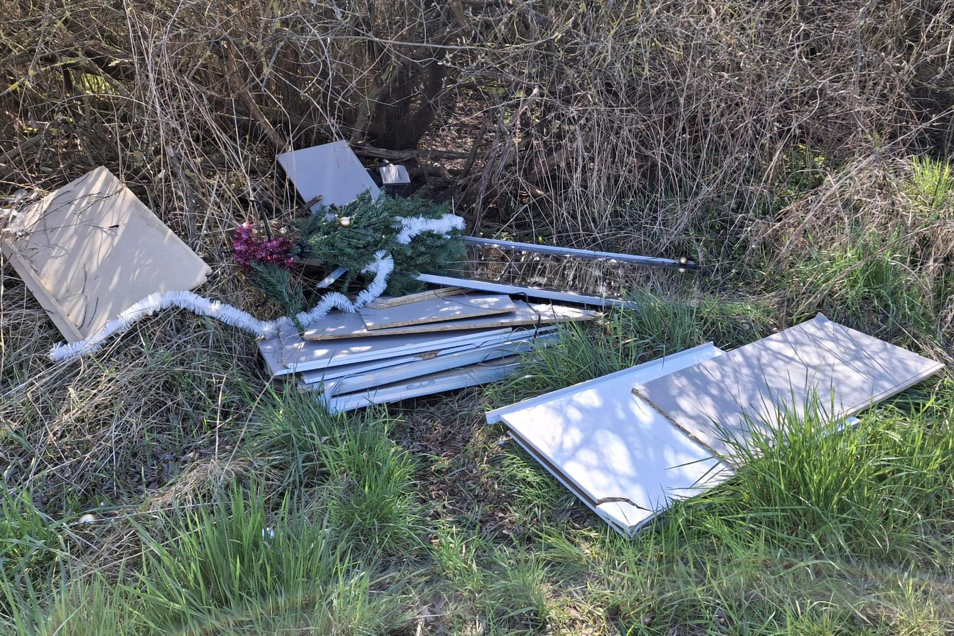 Frustrierend: Gerade erst haben Freiwillige und Kita-Kinder rund um Roggendorf Frühjahrsputz gehalten und nur wenige Tage später haben Unbekannte ihren Müll im Krebsbachtal entsorgt. Foto: privat/pp/Agentur ProfiPress