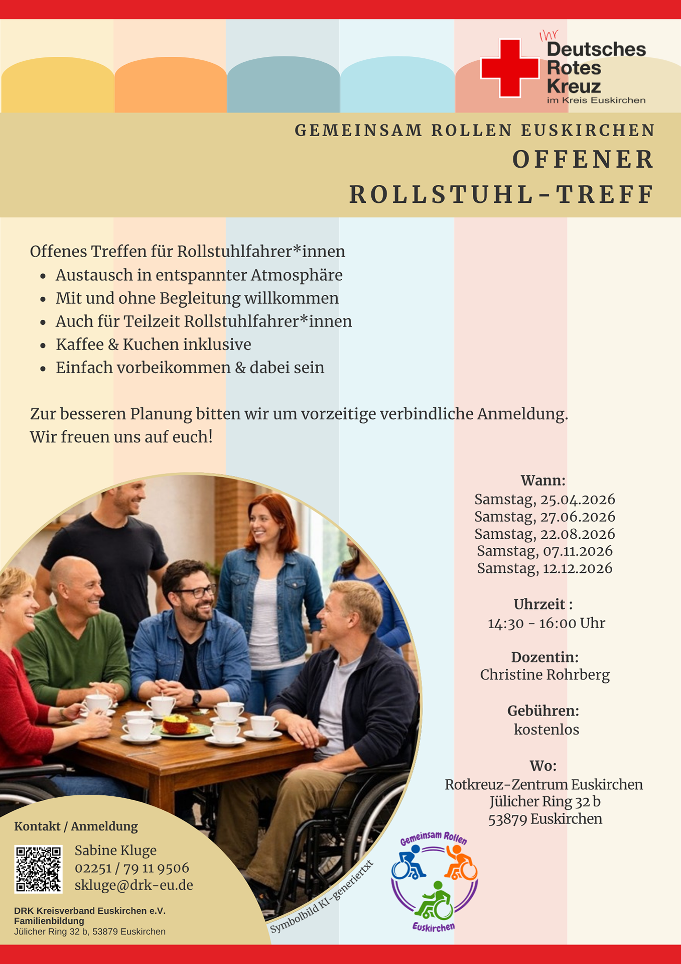 Hier das entsprechende Plakat. Grafik: DRK-Kreisverband Euskirchen/pp/Agentur ProfiPress