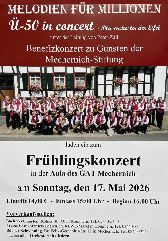 Mit diesem Plakat werben die Musikerinnen und Musiker für möglichst viele Gäste. Grafik: Veranstalter/pp/Agentur ProfiPress