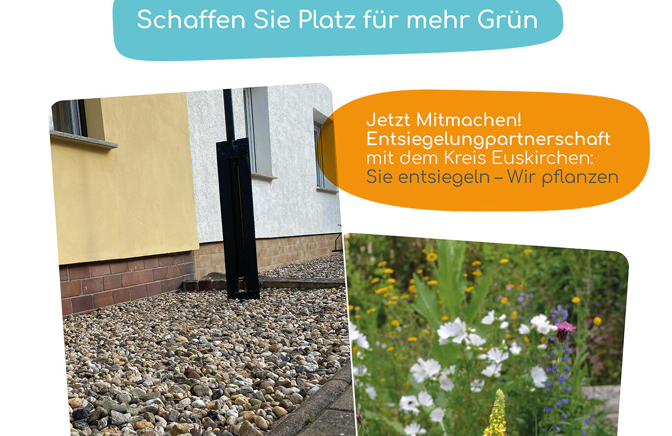 Ab sofort können sich auch Mechernicher BĂŒrgerinnen und BĂŒrger wieder fĂŒr eine sogenannte âEntsiegelungspartnerschaftâ bewerben. Bild: Kreis Euskirchen/pp/Agentur ProfiPress