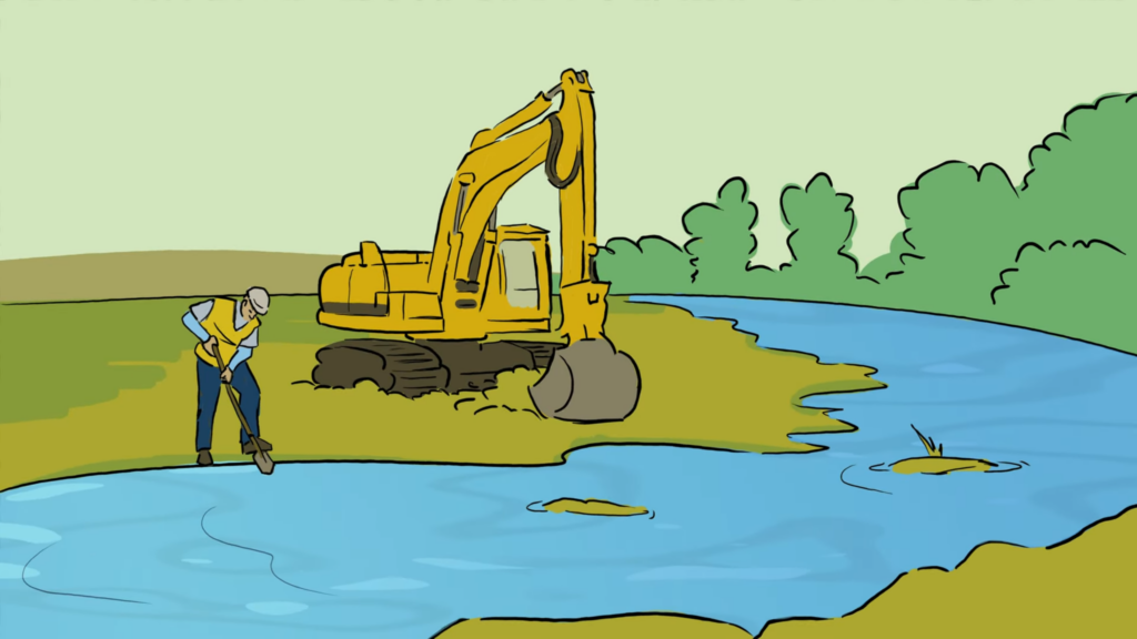 Die interkommunale Hochwasserschutzkooperation Erft hat zwei Erklärvideos rund um Hochwasserschutz sowie eine interaktive Infografik veröffentlicht. Screenshot: Henri Grüger/pp/Agentur ProfiPress