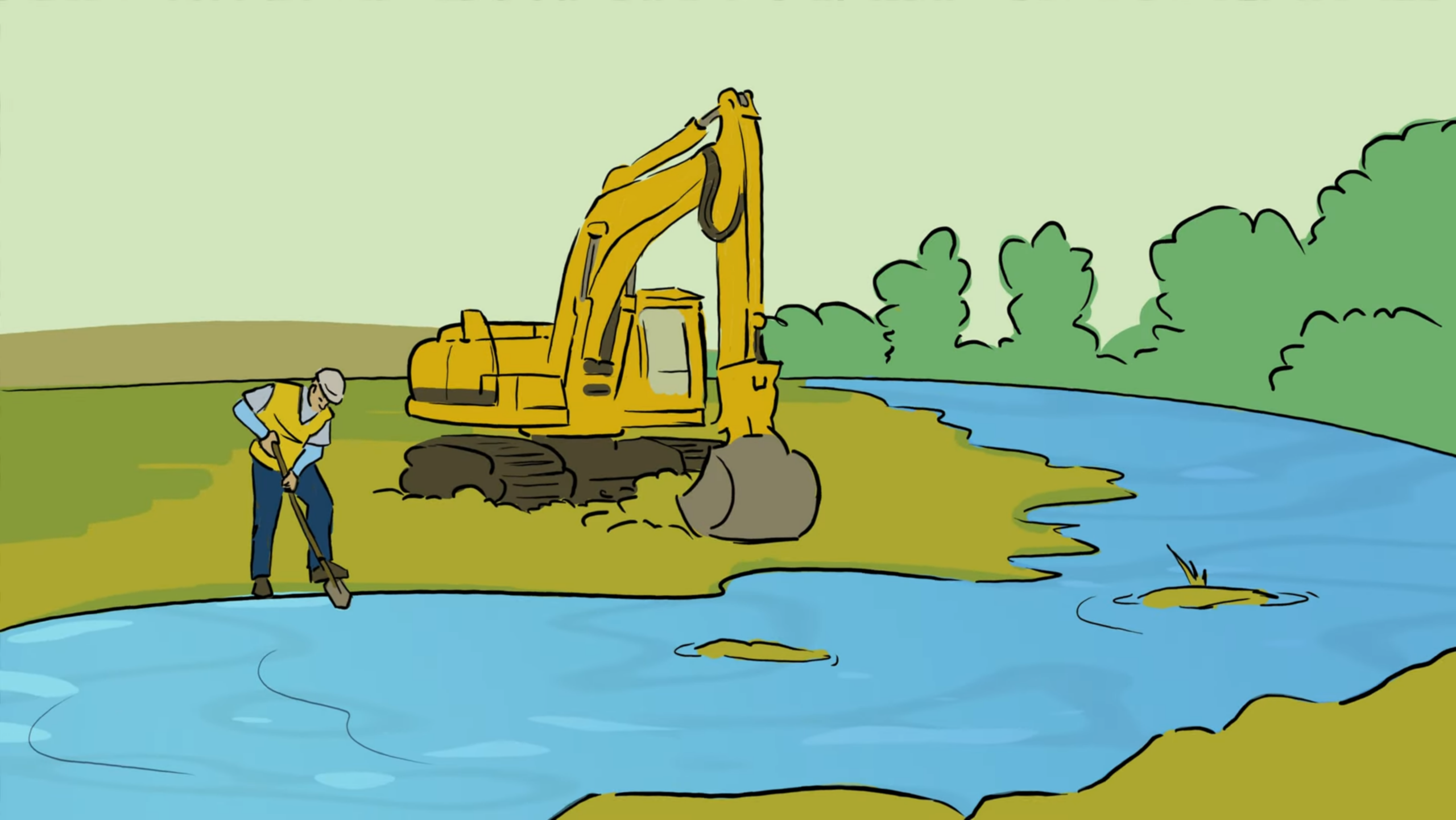 Die interkommunale Hochwasserschutzkooperation Erft hat zwei ErklĂ€rvideos rund um Hochwasserschutz sowie eine interaktive Infografik veröffentlicht. Screenshot: Henri GrĂŒger/pp/Agentur ProfiPress