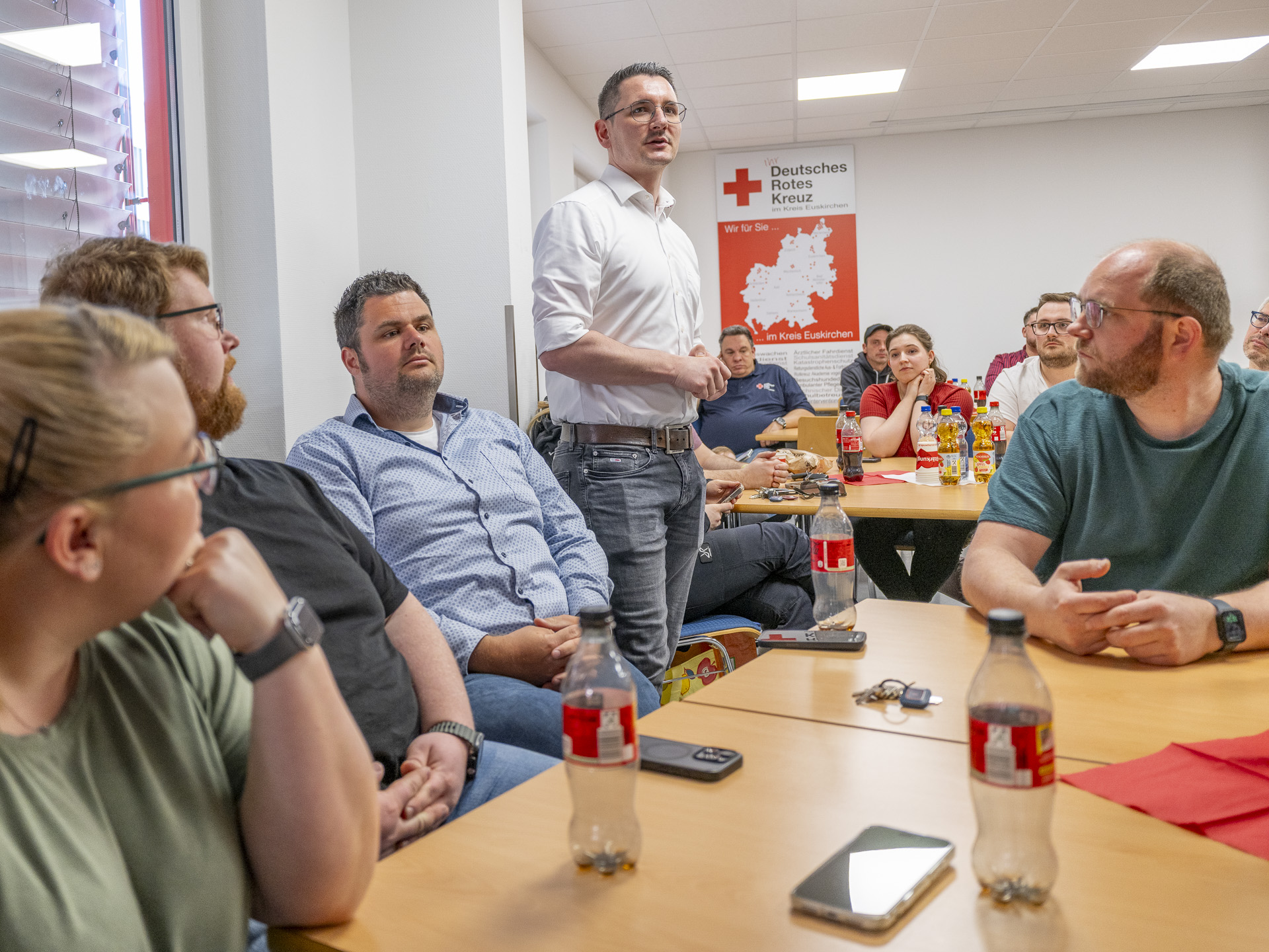 Daniel Heinz, der den Kreisverband in Vertretung von Vorsitzendem Karl-Werner Zimmermann vertrat, dankte den Ehrenamtlichen ausdrücklich für ihre Arbeit. Foto: Ronald Larmann/pp/Agentur ProfiPress