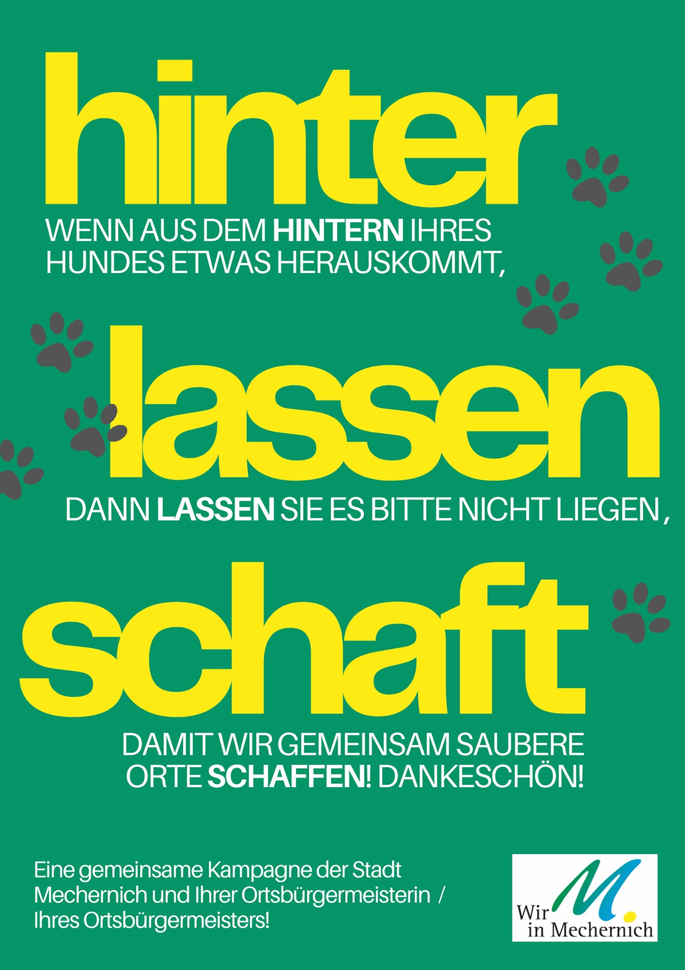 Hinter – lassen – schaft
