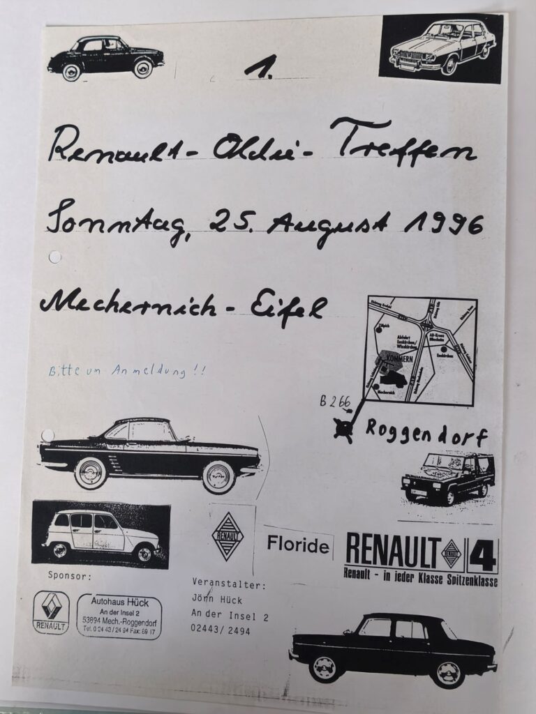 Selbstgebastelt, beschriftet und beklebt: So sah 1996 die erste Einladung aus: Foto: Kerstin Rottland/pp/Agentur ProfiPress