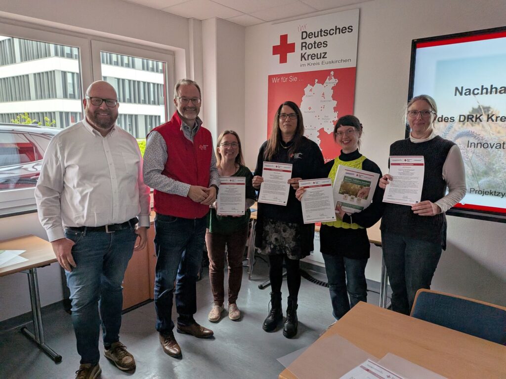 Vom Team Nachhaltigkeit wurde ein ganzheitliches Nachhaltigkeitskonzept entwickelt, das ökologische und soziale Verantwortung als gleichwertige Säulen definiert. Foto: DRK/Angelika Eimermacher/pp/Agentur ProfiPress