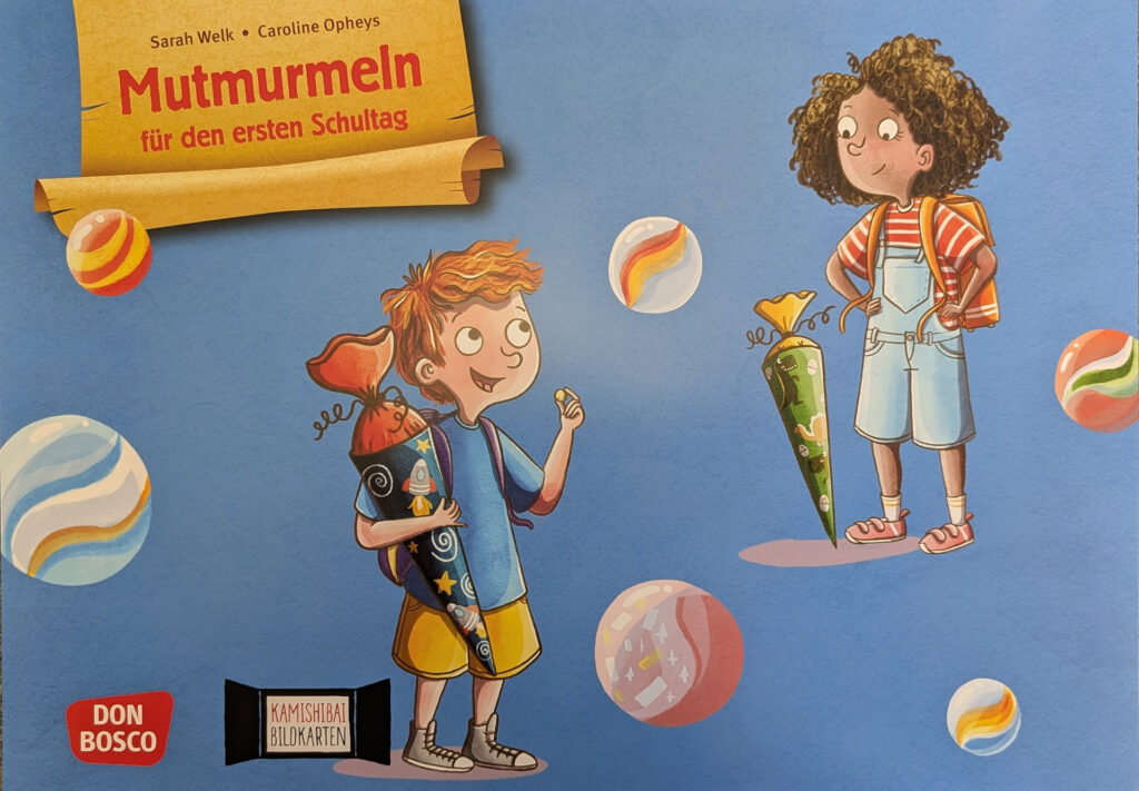 Am 30. Juni liest Claudia Schulz in der Stadtbücherei Mechernich aus dem Kamishibai „Mutmurmeln für den ersten Schultag“. Grafik: Stadtbücherei Mechernich/pp/Agentur ProfiPress