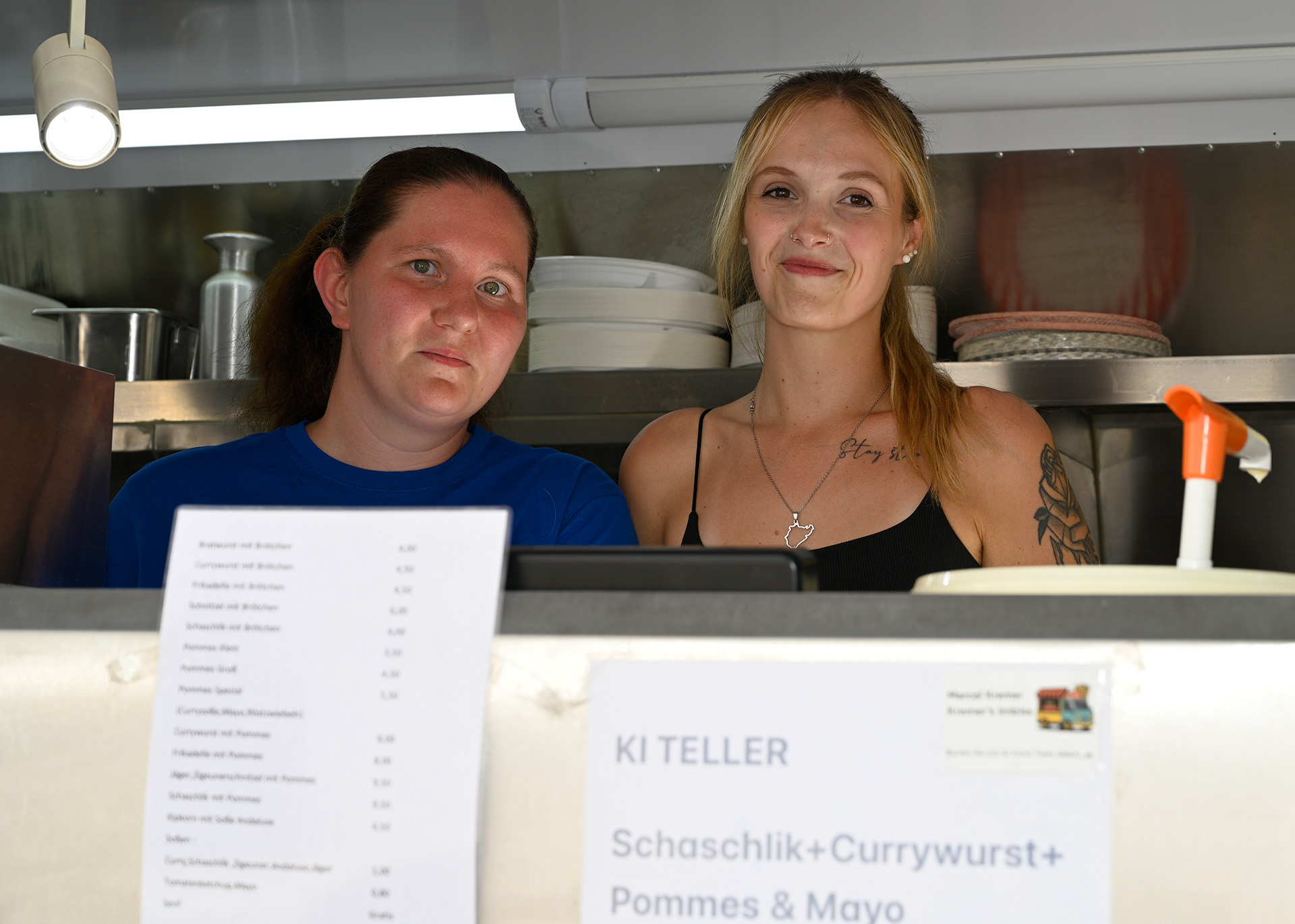 Köstlichkeiten gab’s beim Foodtruck direkt vor der Tür. Foto: Henri Grüger/pp/Agentur ProfiPress