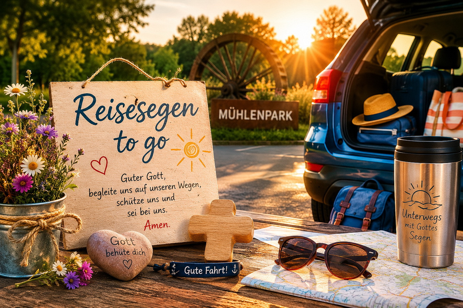 Reisesegen im Mühlenpark