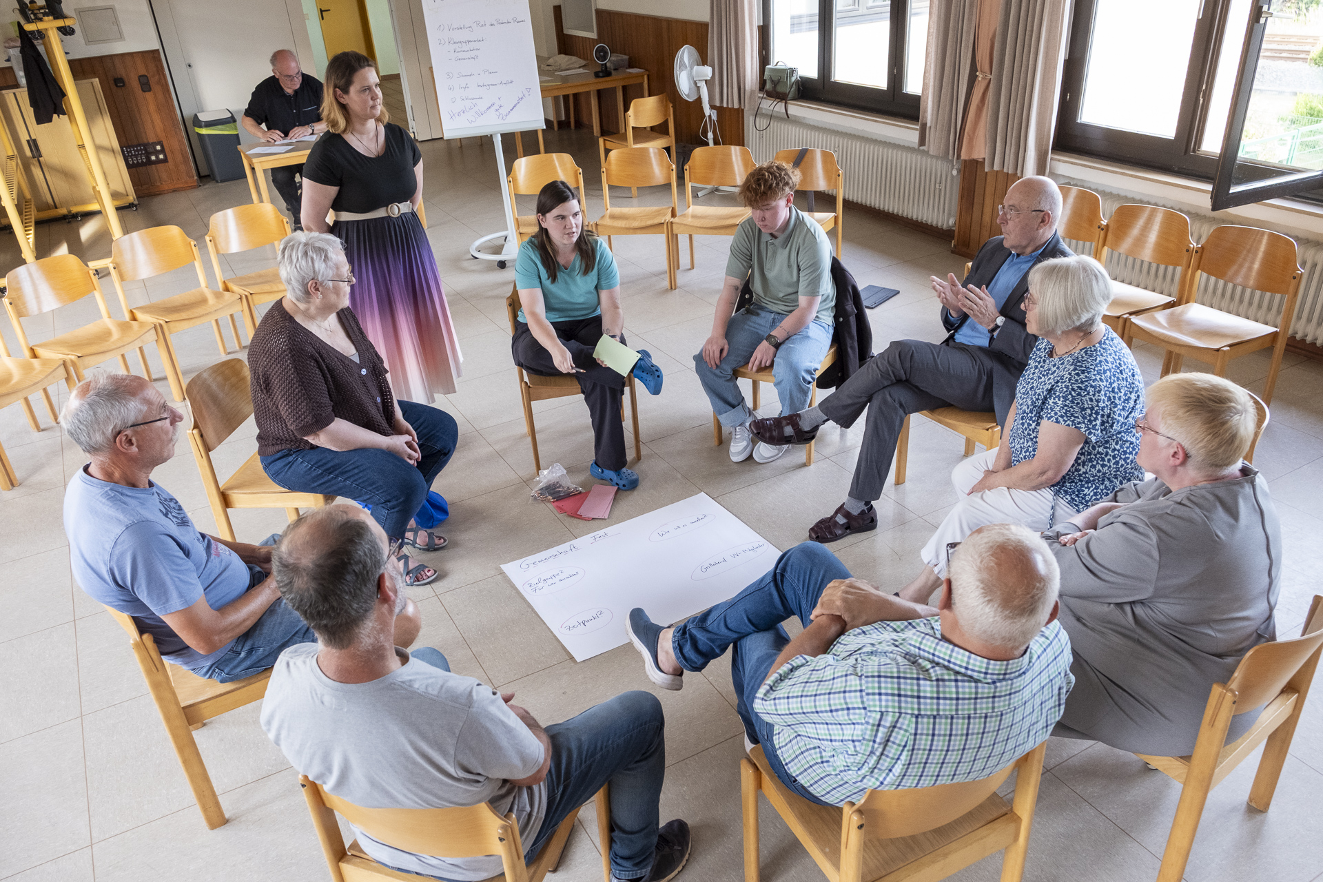 In zwei Gruppen wurde gearbeitet, hier ging es um das Thema Gemeinschaft innerhalb der Vollversammlung, aber auch darüber hinaus. Foto: Ronald Larmann/pp/Agentur ProfiPress