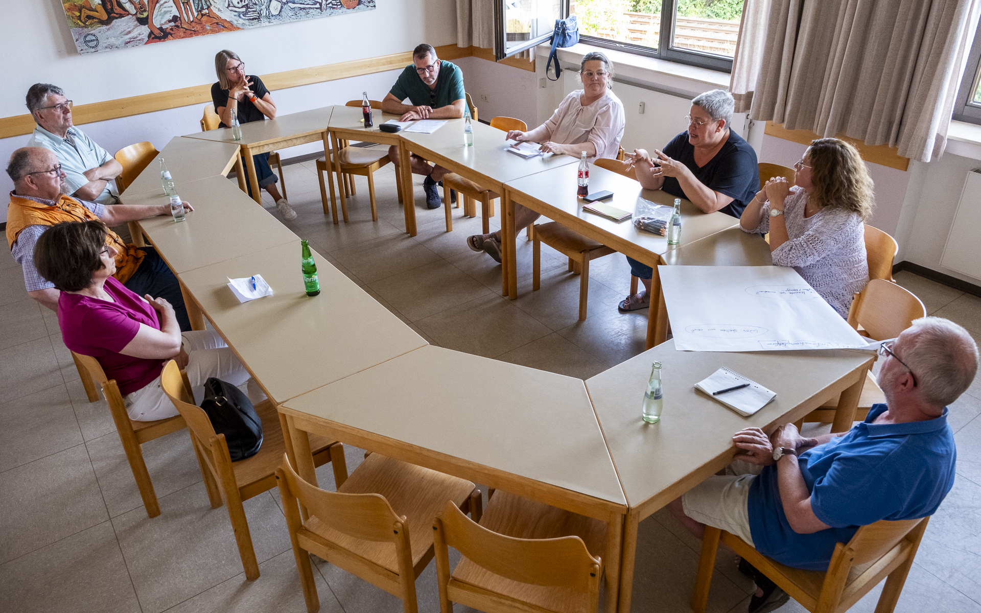 Die zweite Gruppe stellte sich die Frage, wie Informationen aus dem vielfältigen kirchlichen Leben zusätzlich gebündelt und einer breiteren Öffentlichkeit zugänglich gemacht werden können. Foto: Ronald Larmann/pp/Agentur ProfiPress