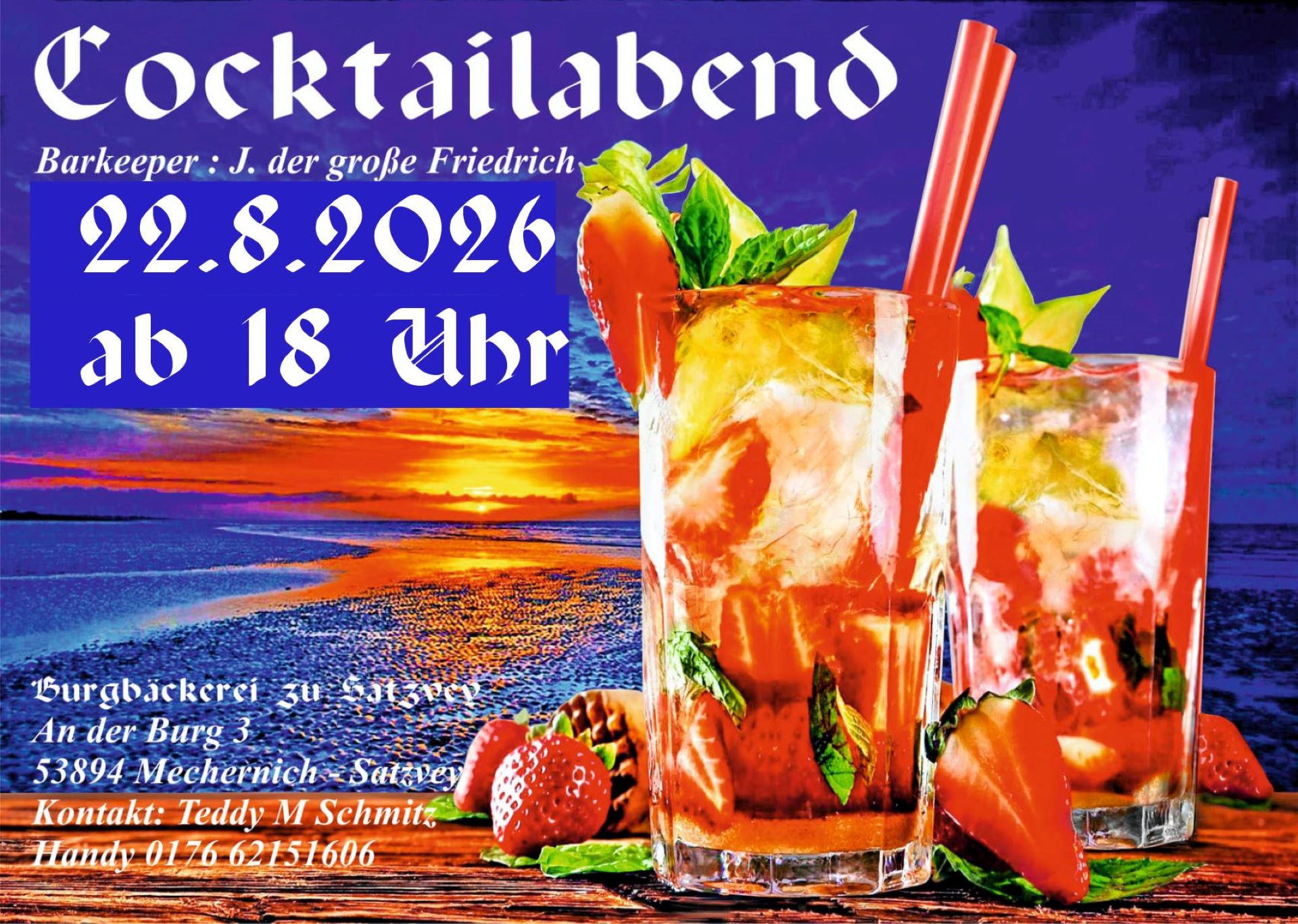 Cocktails an der Burg
