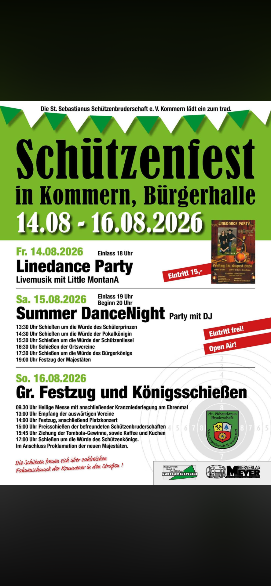 Kommern feiert Schützenfest