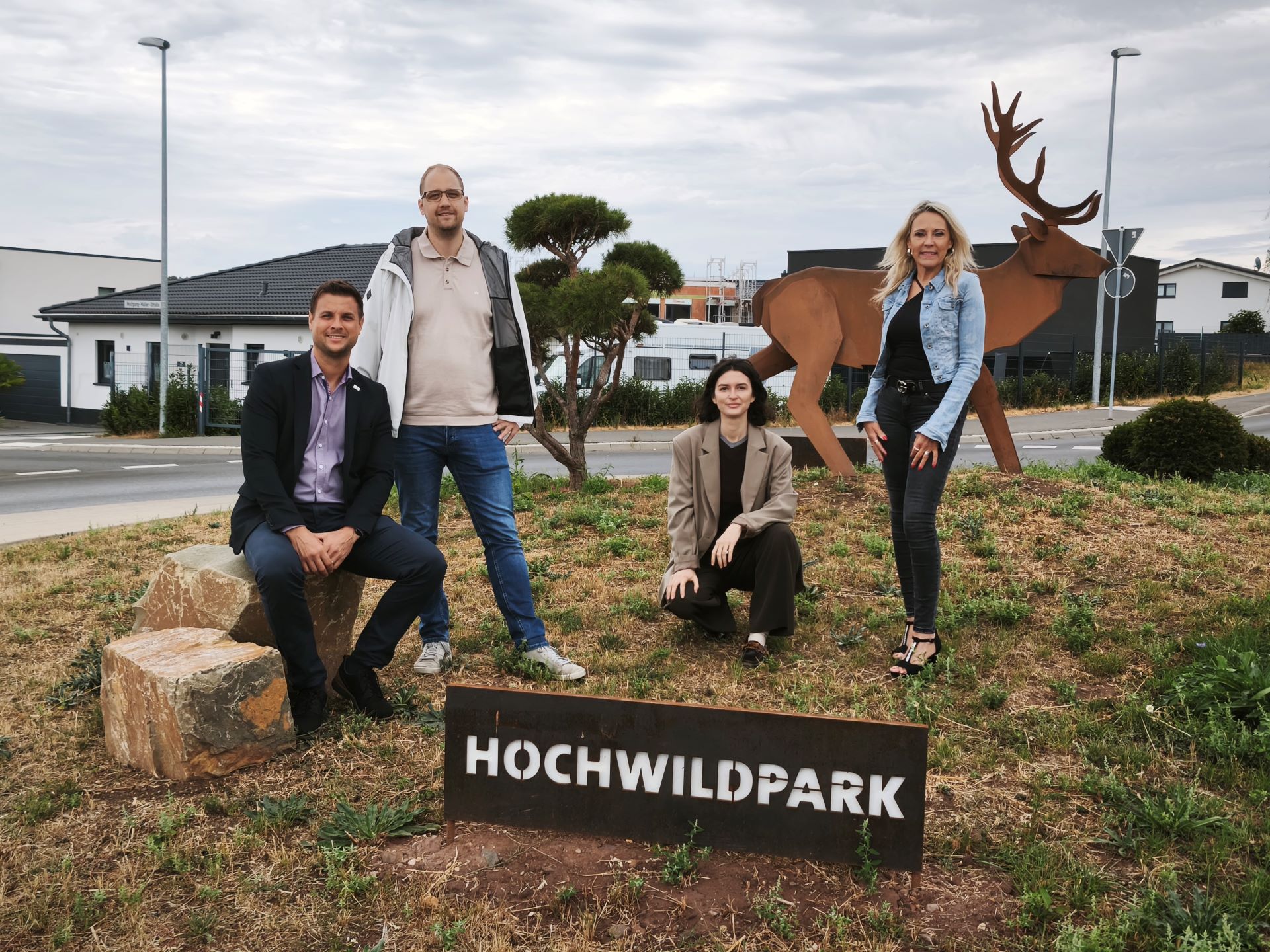 Der Hirsch hat sein Revier bezogen