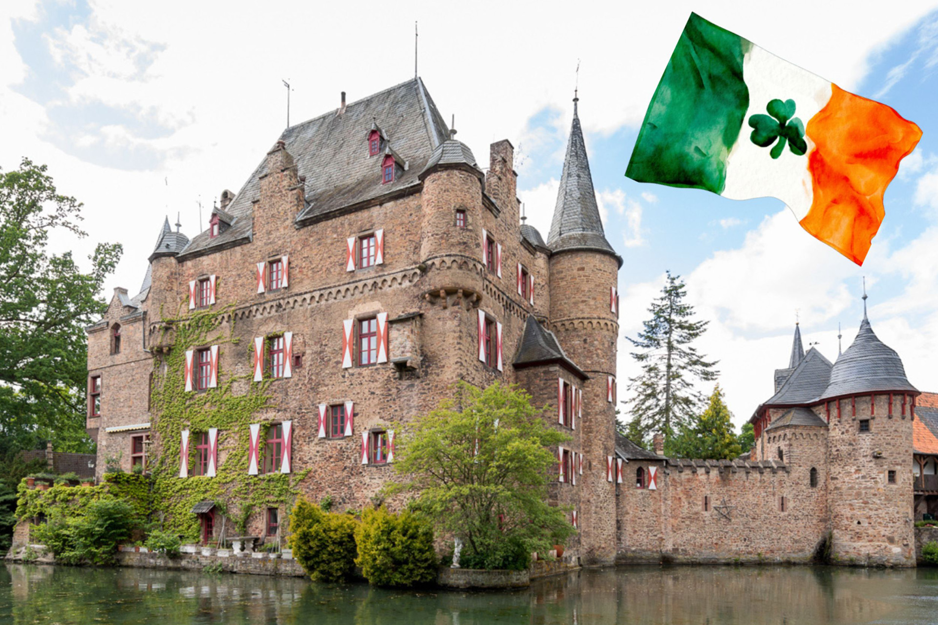 Grüne Insel erobert alte Mauern