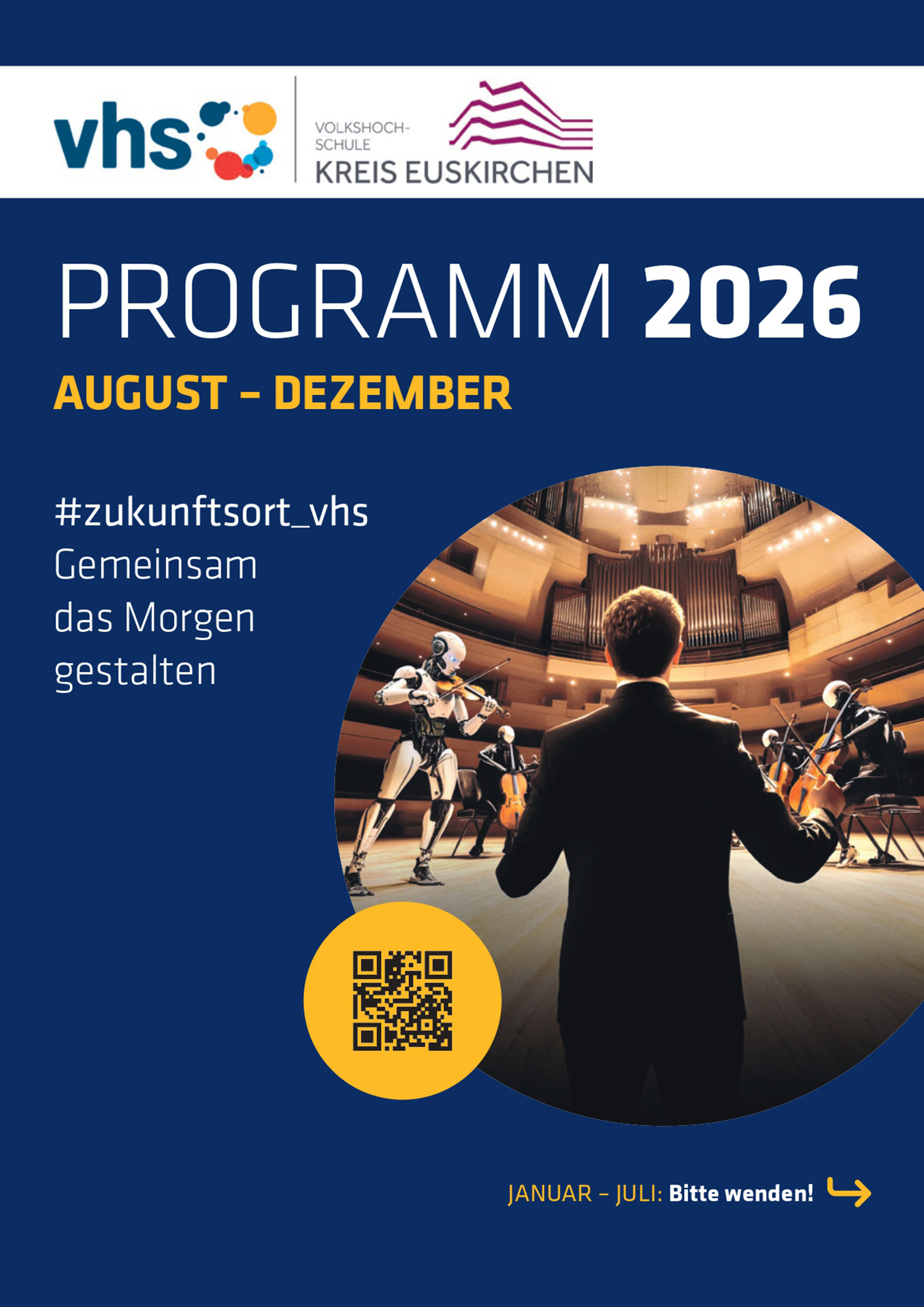 Die Volkshochschule Kreis Euskirchen (VHS) startet am Montag, 7. September, mit einem vielseitigen Programm ins Herbstsemester. Zuvor findet eine Beratungswoche statt. Grafik: VHS Euskirchen/pp/Agentur ProfiPress