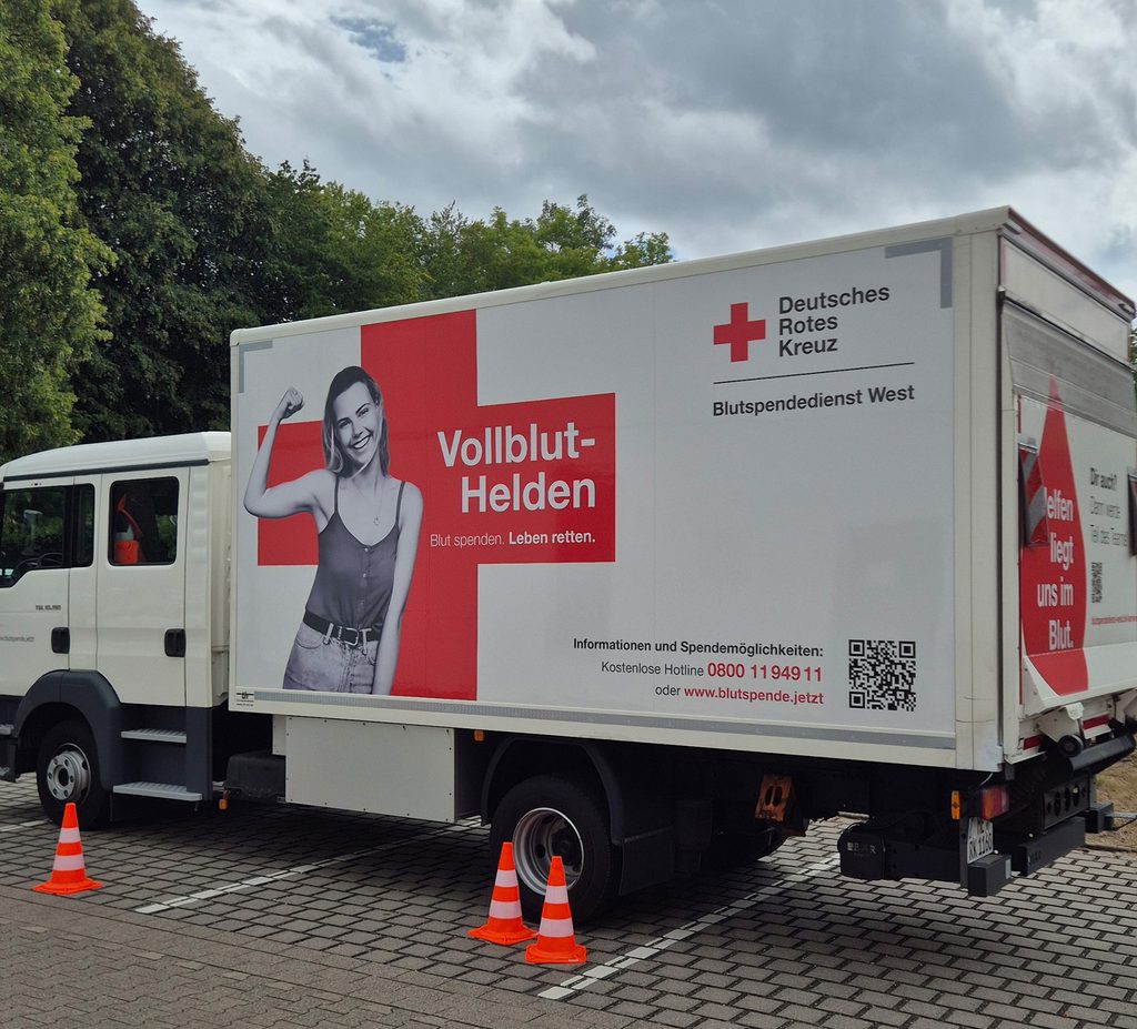 Das DRK kam gut ausgerüstet zum Termin. Foto: Privat/pp/Agentur ProfiPress