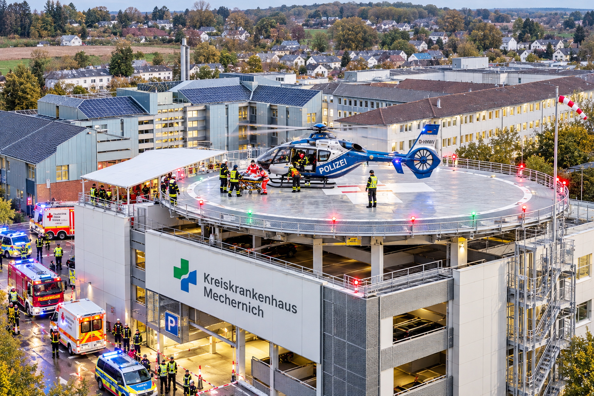 Hubschrauber-Notfall geprobt