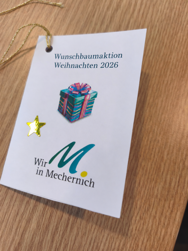 154 liebevoll gestaltete Wunschkarten können von netten Menschen beim Rathausbesuch vom Baum genommen werden. Bewohnerinnen und Bewohner des Barbarahofes und Kreuserstifts, die sonst womöglich vom Christkind vergessen würden, erhalten so zum Fest eine Freude. Foto: Kerstin Rottland/pp/Agentur ProfiPress